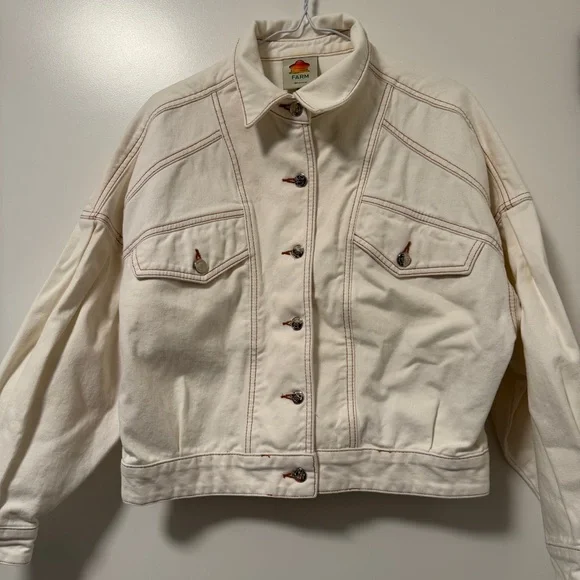 Farm Rio Off-White Mini Bomber Jacket - Picture 10 of 14